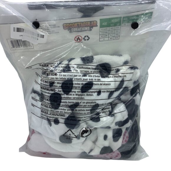 Dalmatian Baby Costume Hood & Booties Spooktacular Creations 6-12 Months NEW - Picture 3 of 3